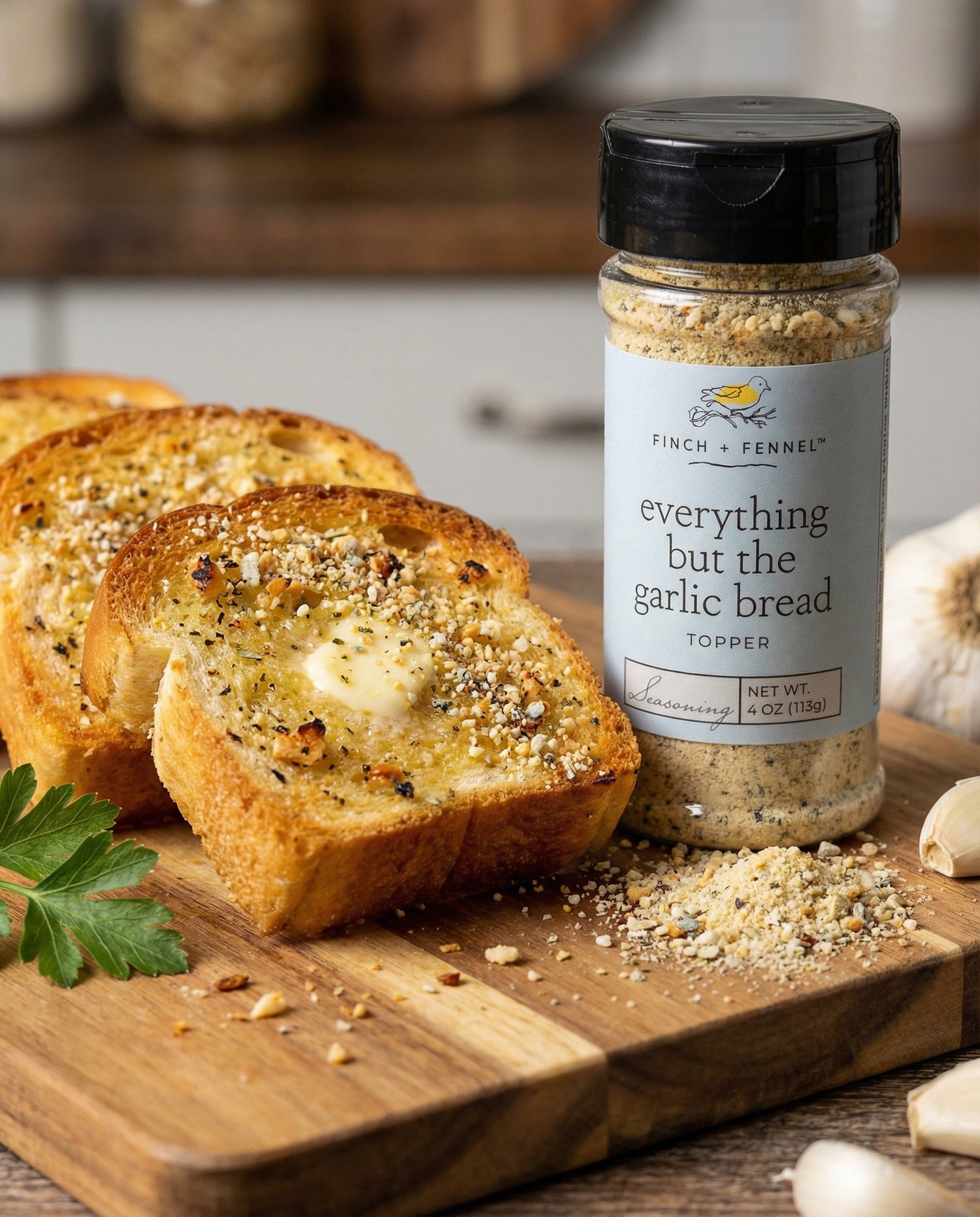Everything But the Garlic Bread Topper | Finch + Fennel