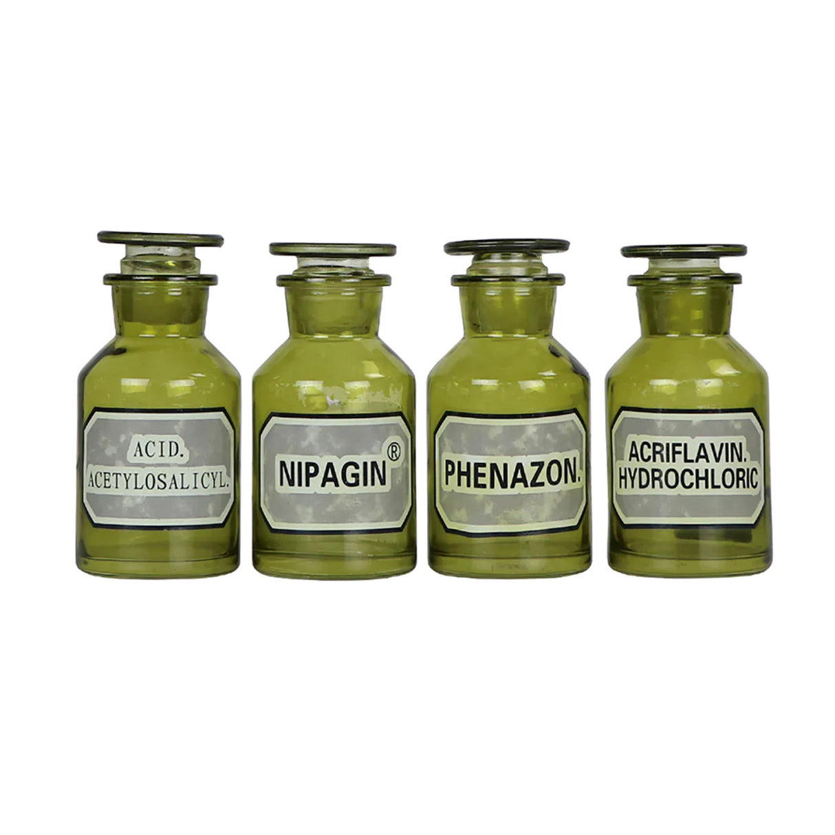 Pharmaceutical Green Apothecary Bottles