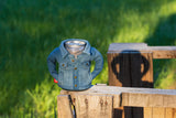 The Denim Insulated Can Cooler | Puffin Drinkwear