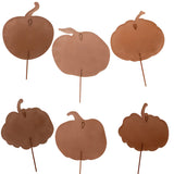 Blue & White Pumpkin Metal Stake Sign