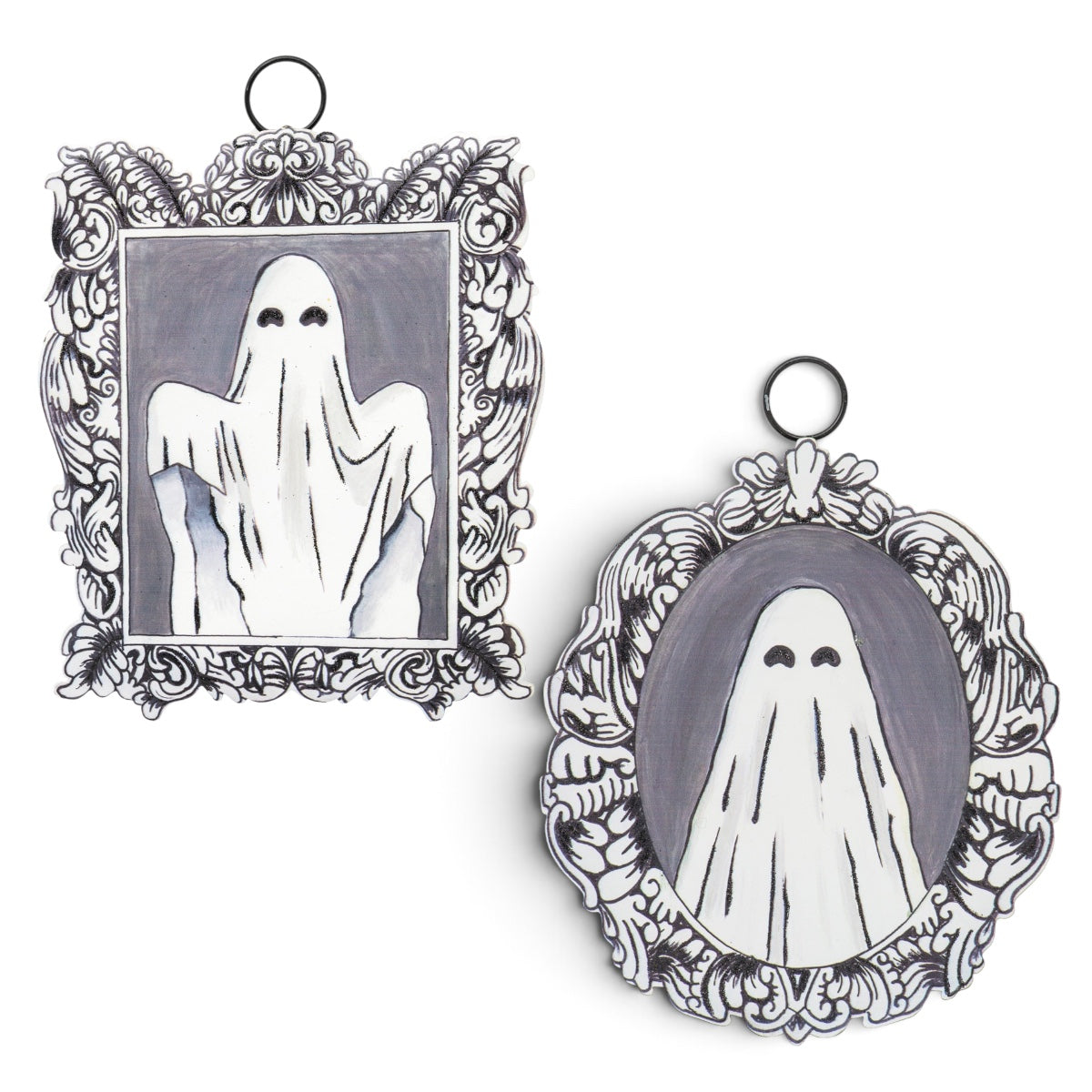 Baroque Ghost Metal Sign Hanger