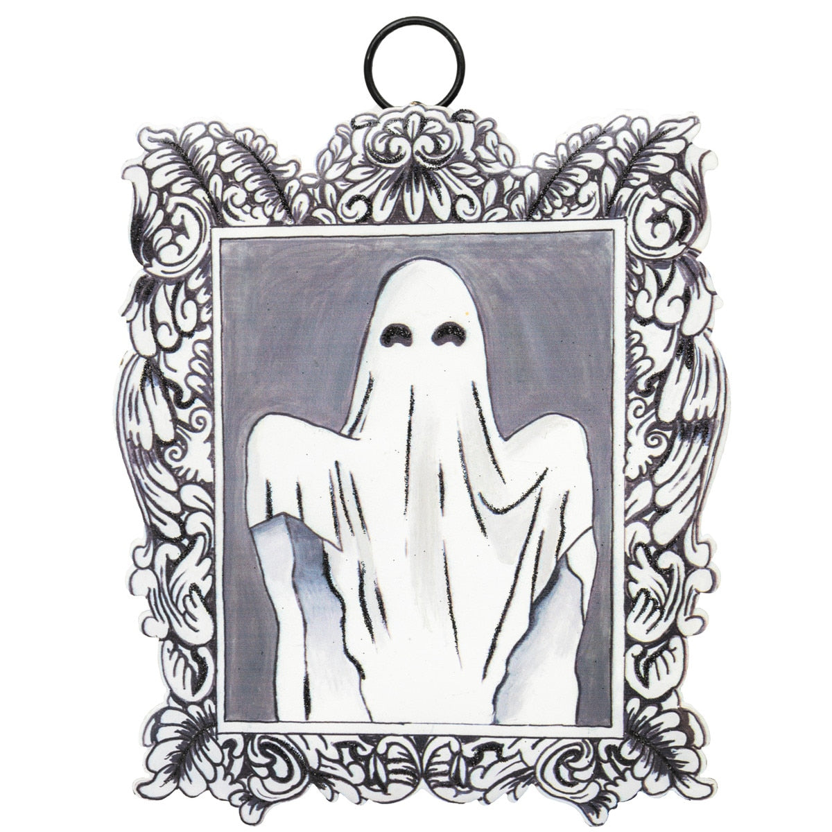 Baroque Ghost Metal Sign Hanger