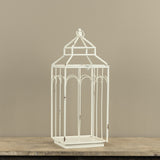 Ashley White Metal Lantern