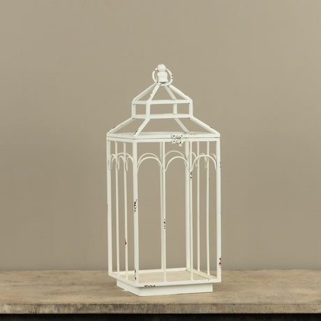 Ashley White Metal Lantern