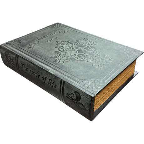 Antiqued Black Book Box
