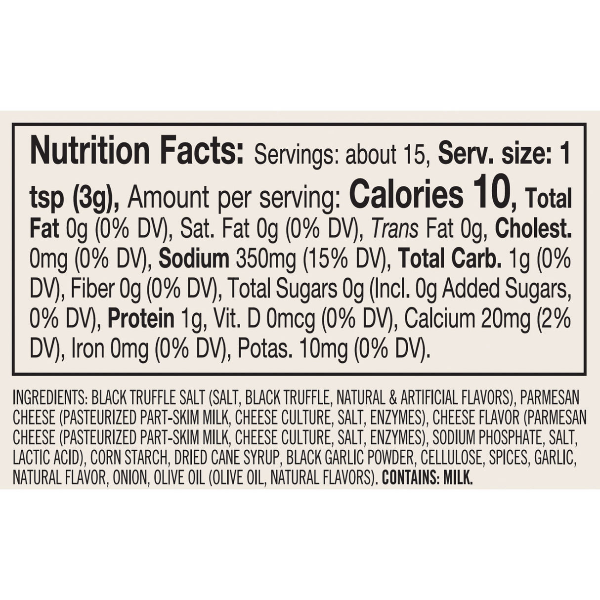 Truffle Parmesan + Black Garlic Seasoning | Finch & Fennel