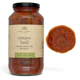 Finch + Fennel Tomato Basil Marinara Sauce in a 24 oz glass jar
