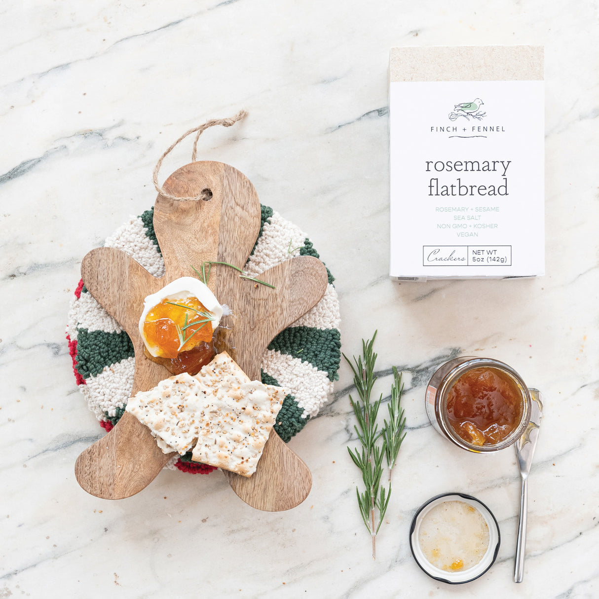 Rosemary Flatbread Crackers | Finch + Fennel
