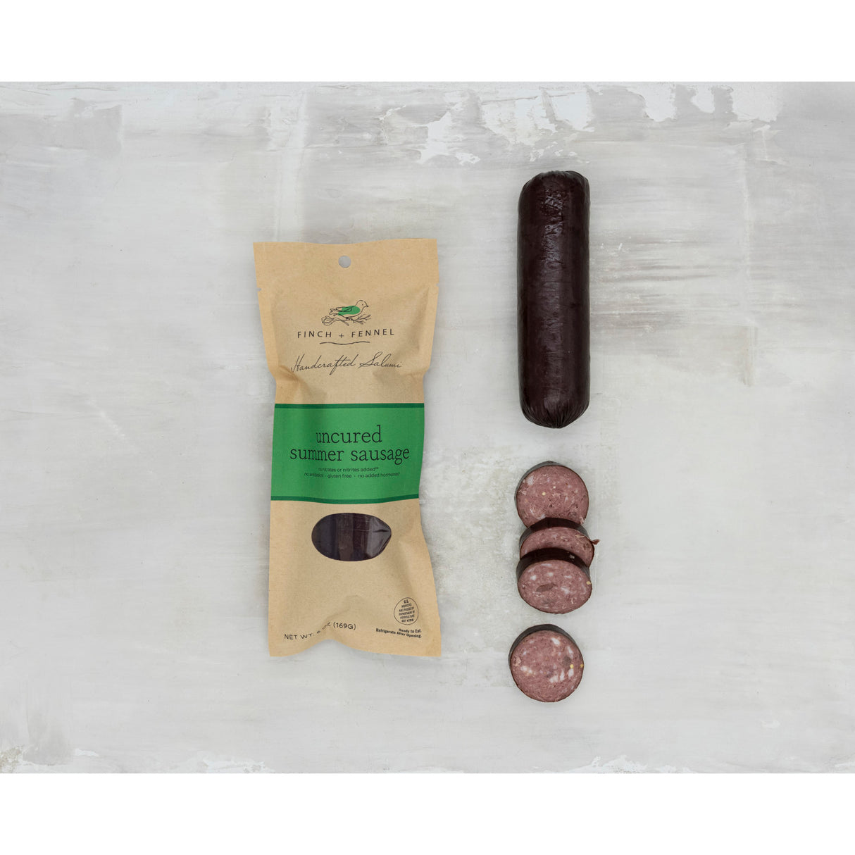 Uncured Summer Sausage | Finch + Fennel