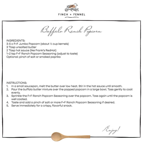 Ranch Popcorn Seasoning | Finch + Fennel