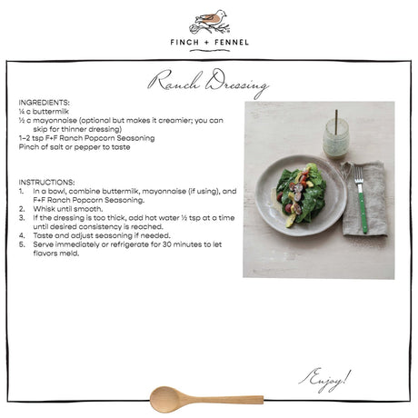 Ranch Popcorn Seasoning | Finch + Fennel