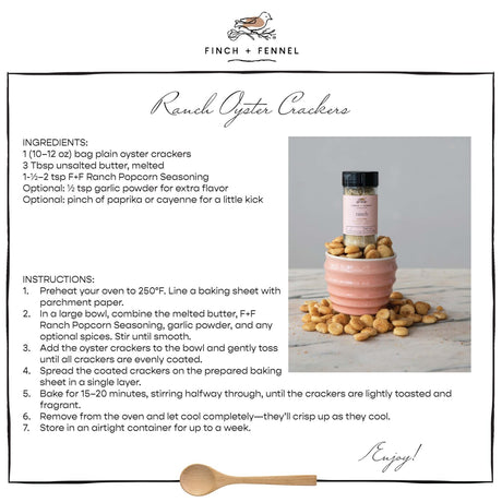 Ranch Popcorn Seasoning | Finch + Fennel