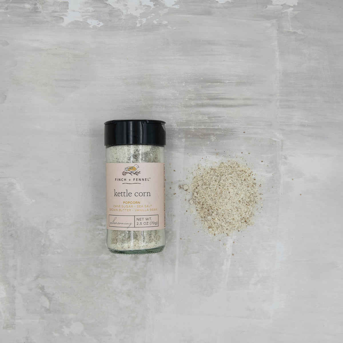 Kettle Corn Popcorn Seasoning | Finch + Fennel