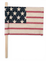Mini Fabric American Flag Pick