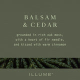 Balsam & Cedar Small Radiant Glass Candle | Illume