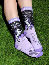 Glorious B*tch Unicorn Women's Crew Socks