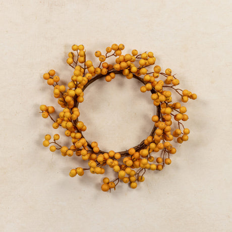 Dark Yellow Berry Fall Candle Ring