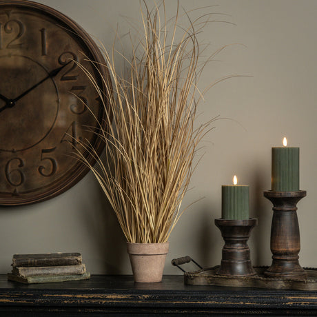 Faux Tan Grass in Pot