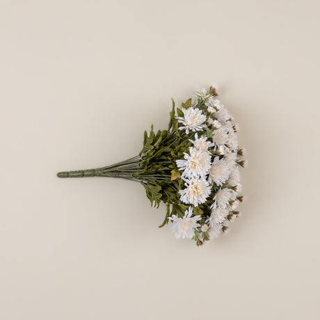 Faux Cream Mum Bush