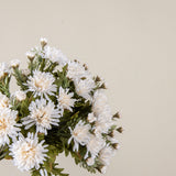 Faux Cream Mum Bush