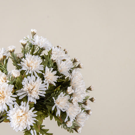 Faux Cream Mum Bush