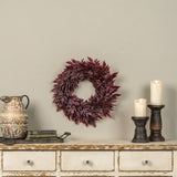 Burgundy Spikenard Leaf Fall Wreath