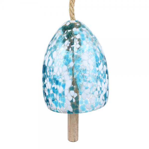 Hand Blown Colorful Glass Hanging Bell