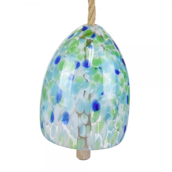 Hand Blown Colorful Glass Hanging Bell