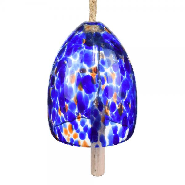 Hand Blown Colorful Glass Hanging Bell