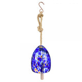 Hand Blown Colorful Glass Hanging Bell