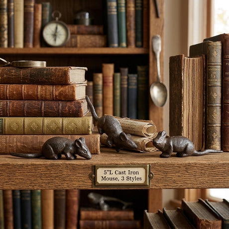 Cast Iron Mouse Figurine