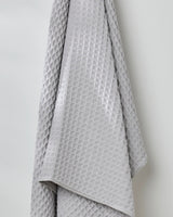 Stone Waffle Geometry Bath Towel & Washcloth
