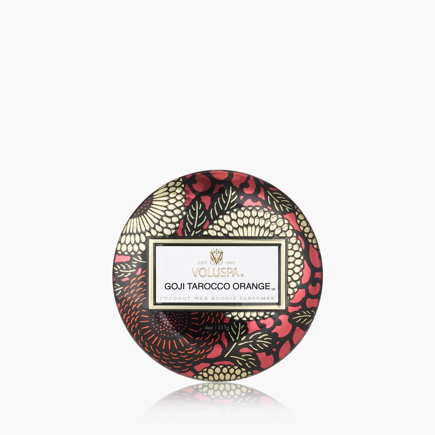 Goji Tarocco Orange Mini Tin Candle | Voluspa