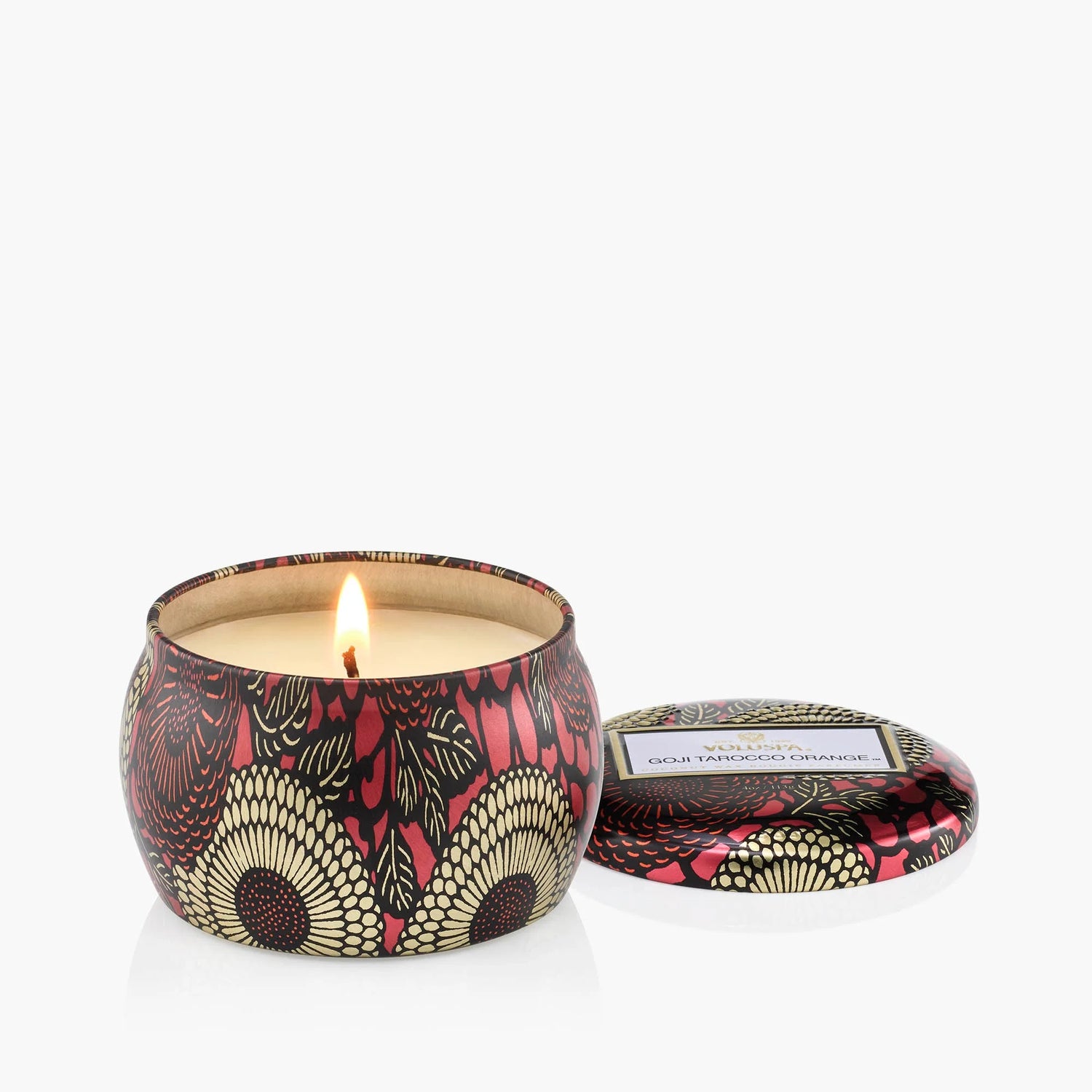 Goji Tarocco Orange Mini Tin Candle | Voluspa