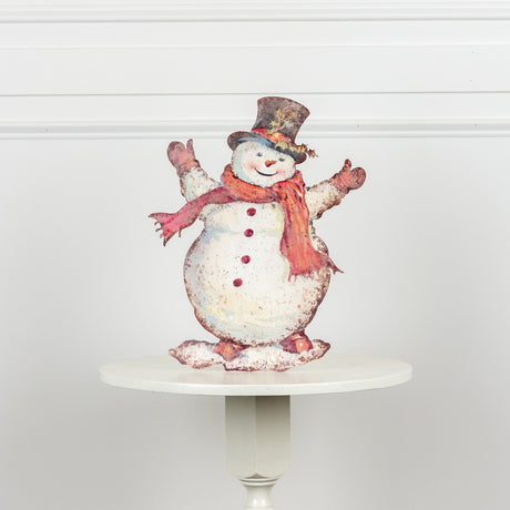 Happy Snowman Metal Dummy Board