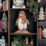 Metal Penguin with Scarf Stand-Up Dummy Board