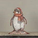 Metal Penguin with Scarf Stand-Up Dummy Board