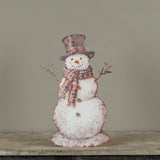 Plaid Snowman Metal Dummy Board