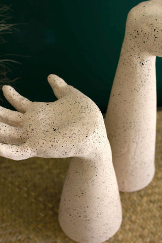Clay Arms with Open Palm Sculpture Displays
