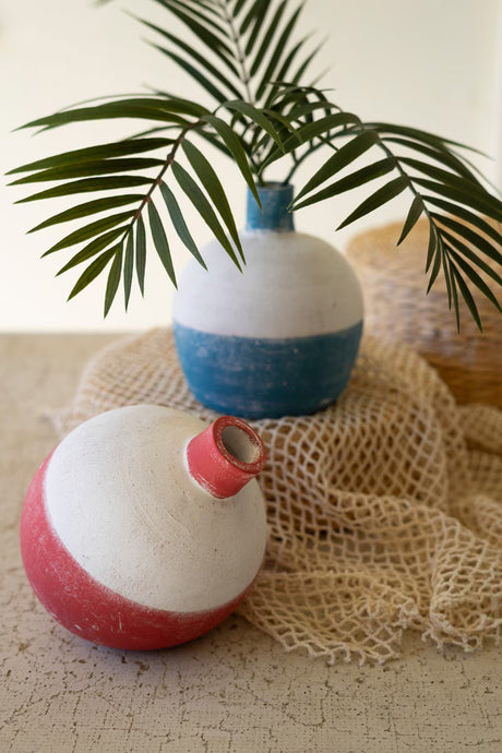 Clay Fishing Bobber Bud Vase