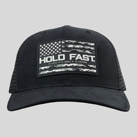 Hold Fast Camo Flag Trucker Hat