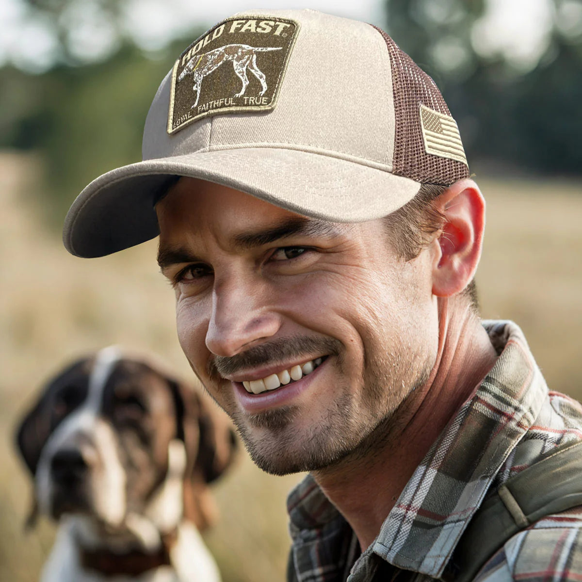 Hold Fast Hunting Dog Trucker Hat