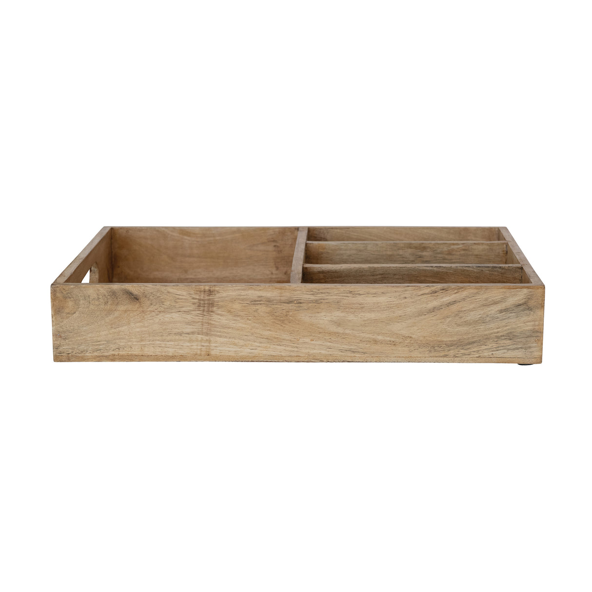 Mango Wood Divided Tray with Handles