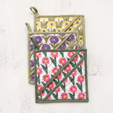 Floral Cotton Slub Pot Holder