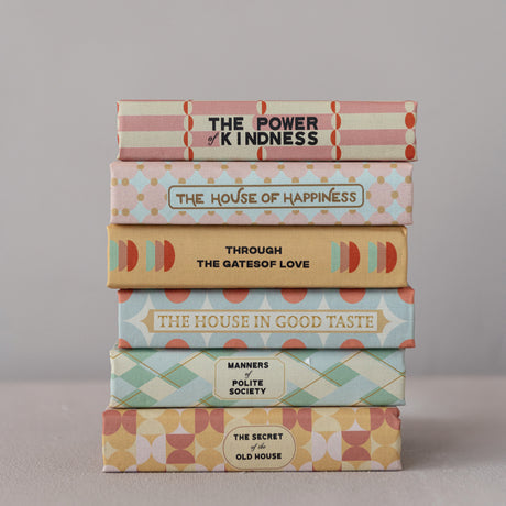 Mid-Century Retro Storage Book Boxes