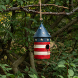 Round Patriotic Hanging Birdhouse