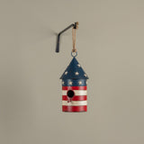 Round Patriotic Hanging Birdhouse