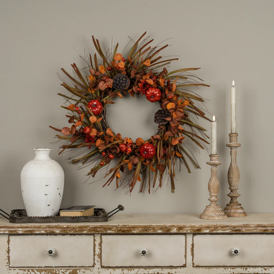 Mixed Harvest Fall Wreath