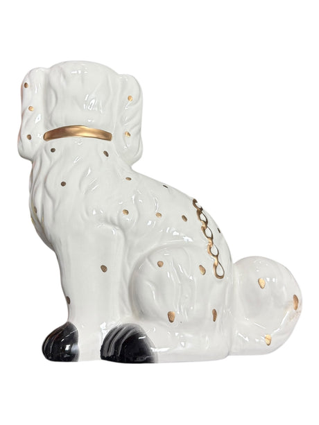 Ceramic Vintage Inspired Staffordshire Dog Bookend
