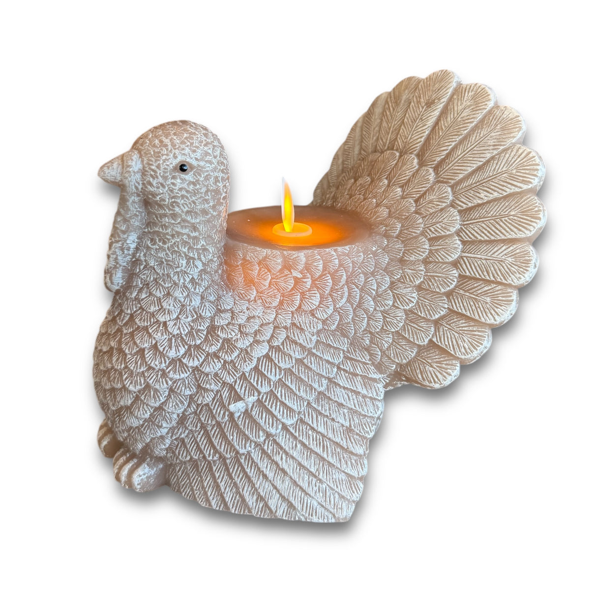 Turkey Shaped Moving Flame LED Wax Candle